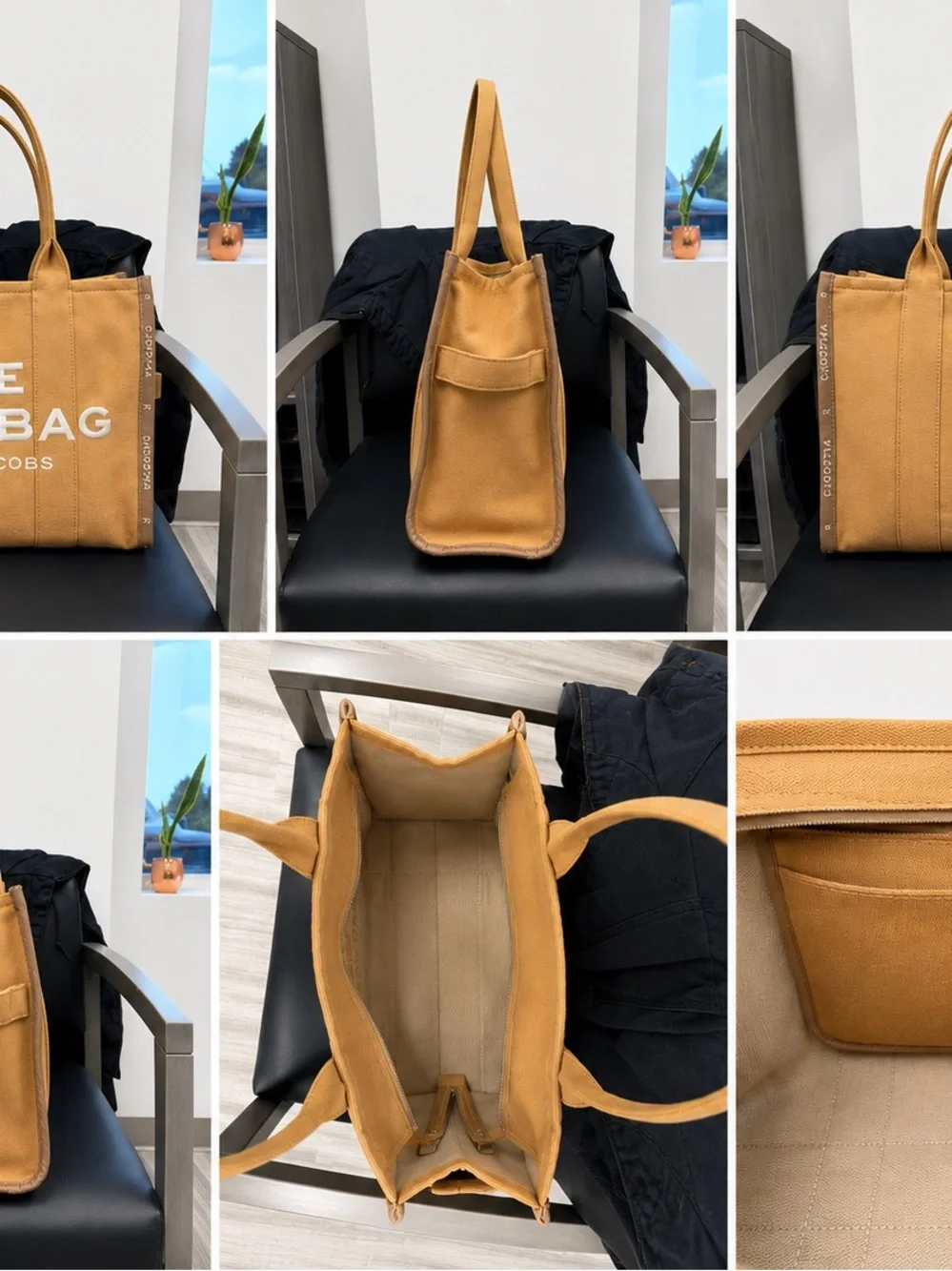 Marc Jacobs The Jacquard Large Tote in Camel